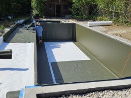 Naturpool Folie Farbe olivgrün